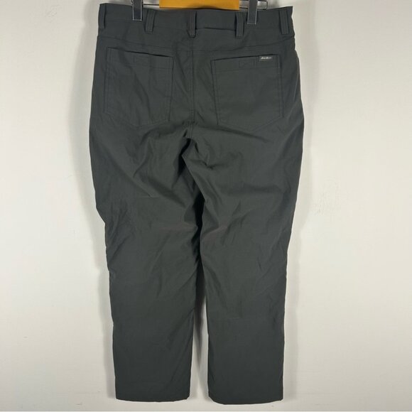 💕 Eddie Bauer fleece lined Men's Gray winter Pants 36x32 - Picture 2 of 9